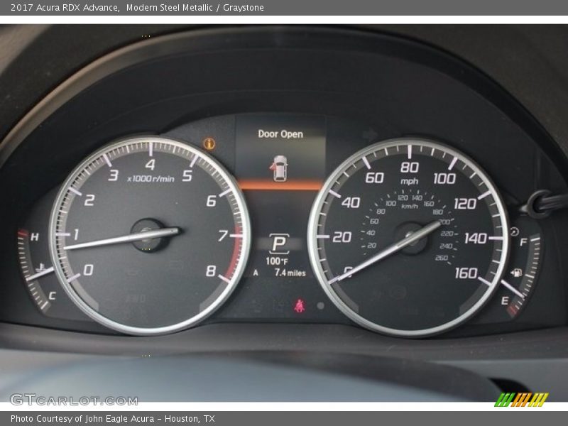 Modern Steel Metallic / Graystone 2017 Acura RDX Advance