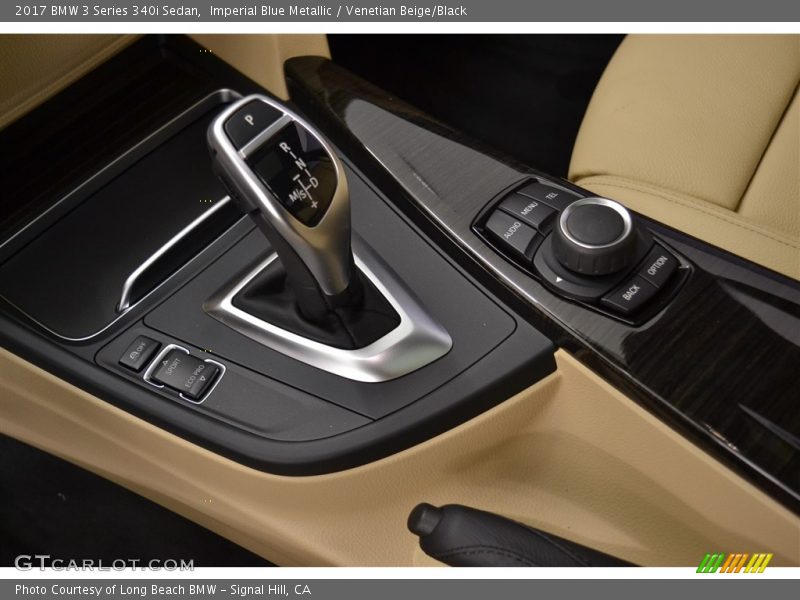 Imperial Blue Metallic / Venetian Beige/Black 2017 BMW 3 Series 340i Sedan