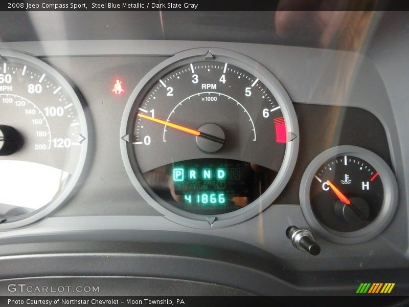 Steel Blue Metallic / Dark Slate Gray 2008 Jeep Compass Sport