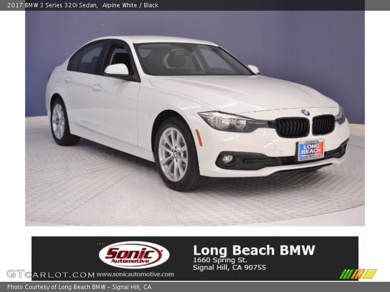 Alpine White / Black 2017 BMW 3 Series 320i Sedan