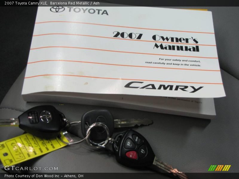 Barcelona Red Metallic / Ash 2007 Toyota Camry XLE