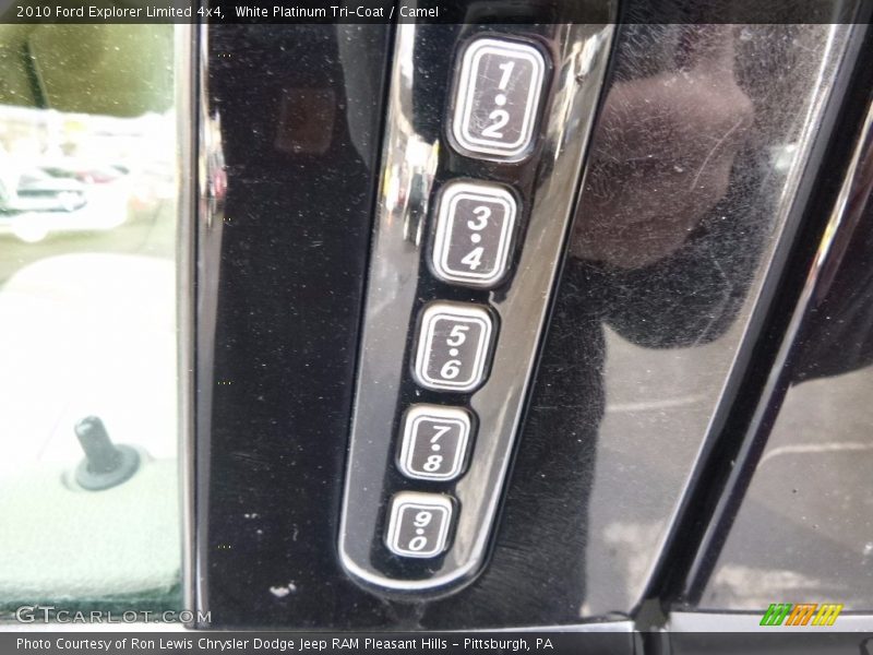 White Platinum Tri-Coat / Camel 2010 Ford Explorer Limited 4x4