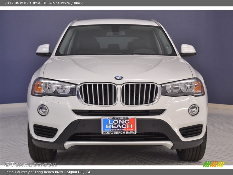 Alpine White / Black 2017 BMW X3 sDrive28i