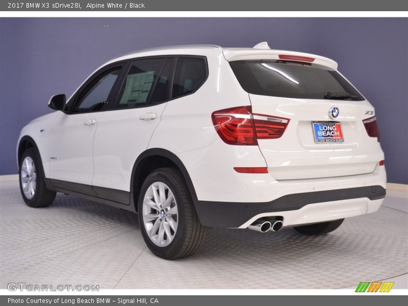 Alpine White / Black 2017 BMW X3 sDrive28i