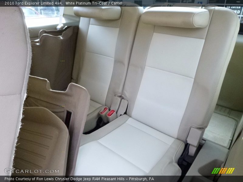 White Platinum Tri-Coat / Camel 2010 Ford Explorer Limited 4x4