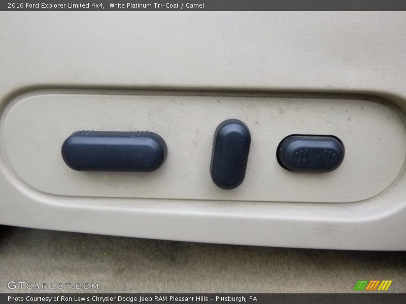 White Platinum Tri-Coat / Camel 2010 Ford Explorer Limited 4x4