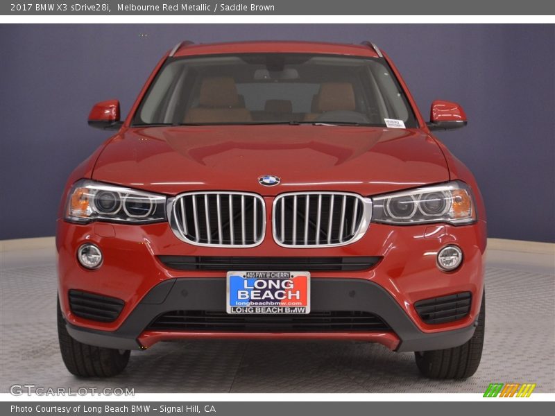 Melbourne Red Metallic / Saddle Brown 2017 BMW X3 sDrive28i