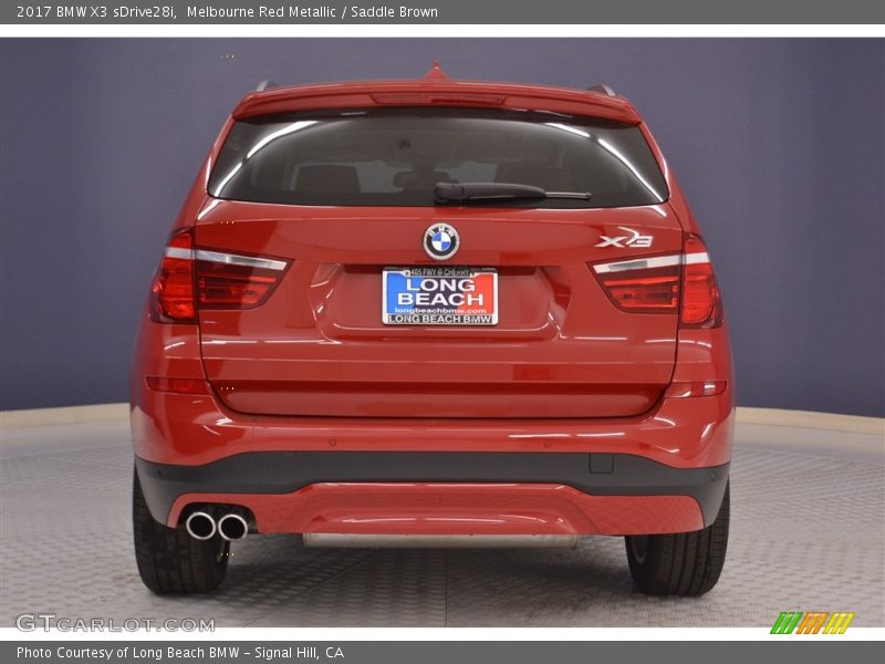 Melbourne Red Metallic / Saddle Brown 2017 BMW X3 sDrive28i