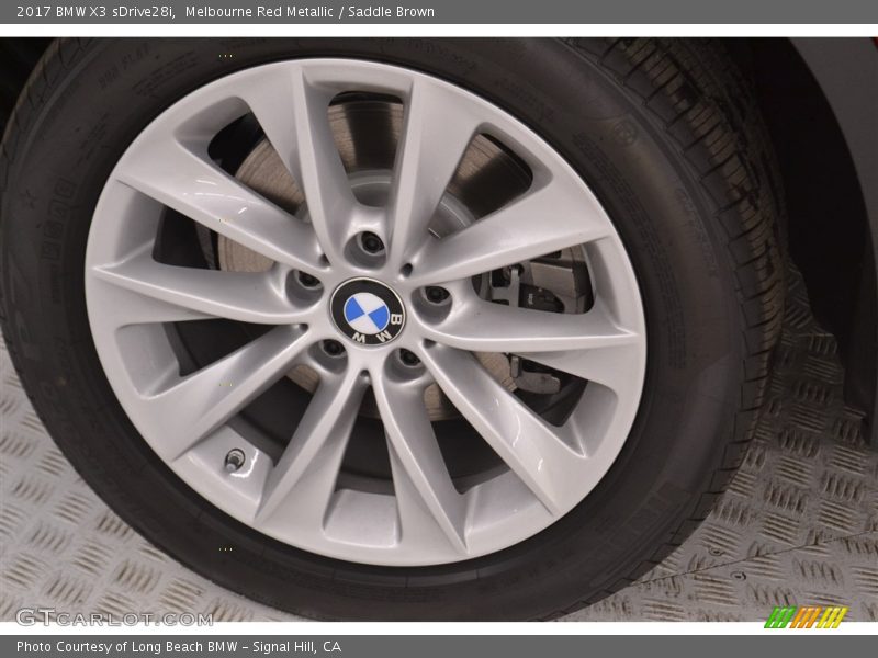 Melbourne Red Metallic / Saddle Brown 2017 BMW X3 sDrive28i