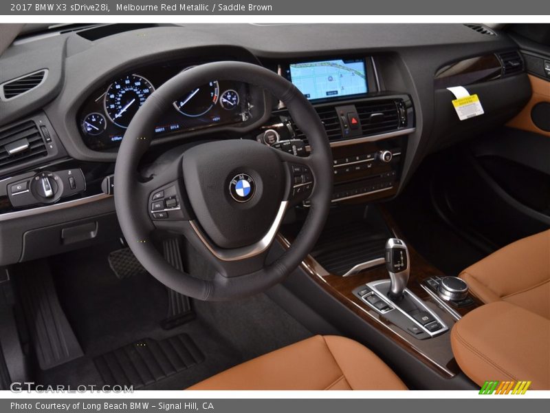 Melbourne Red Metallic / Saddle Brown 2017 BMW X3 sDrive28i