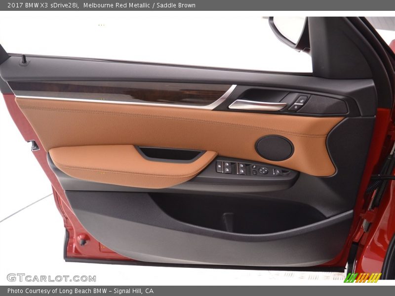 Melbourne Red Metallic / Saddle Brown 2017 BMW X3 sDrive28i
