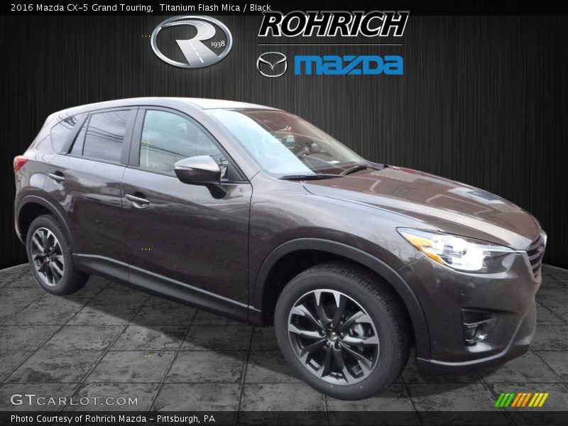 Titanium Flash Mica / Black 2016 Mazda CX-5 Grand Touring