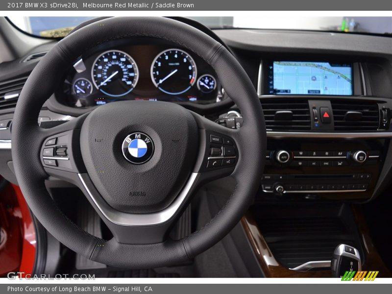 Melbourne Red Metallic / Saddle Brown 2017 BMW X3 sDrive28i