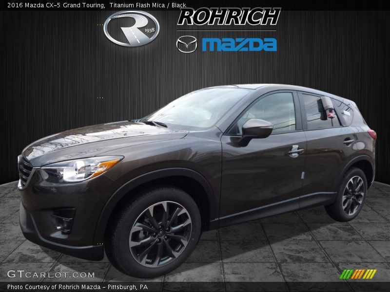 Titanium Flash Mica / Black 2016 Mazda CX-5 Grand Touring