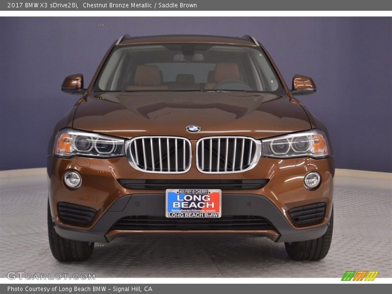 Chestnut Bronze Metallic / Saddle Brown 2017 BMW X3 sDrive28i