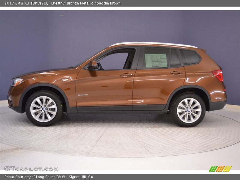  2017 X3 sDrive28i Chestnut Bronze Metallic