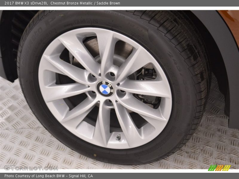 Chestnut Bronze Metallic / Saddle Brown 2017 BMW X3 sDrive28i