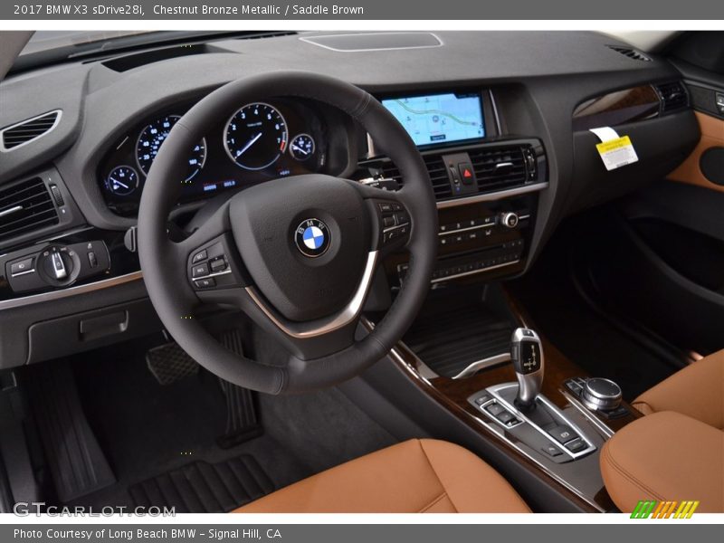 Chestnut Bronze Metallic / Saddle Brown 2017 BMW X3 sDrive28i