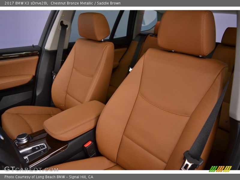 Chestnut Bronze Metallic / Saddle Brown 2017 BMW X3 sDrive28i