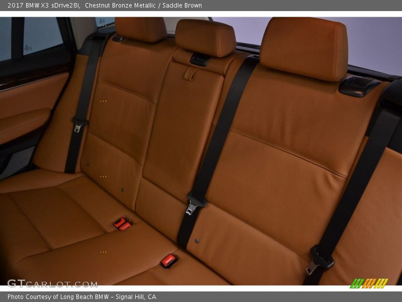 Rear Seat of 2017 X3 sDrive28i