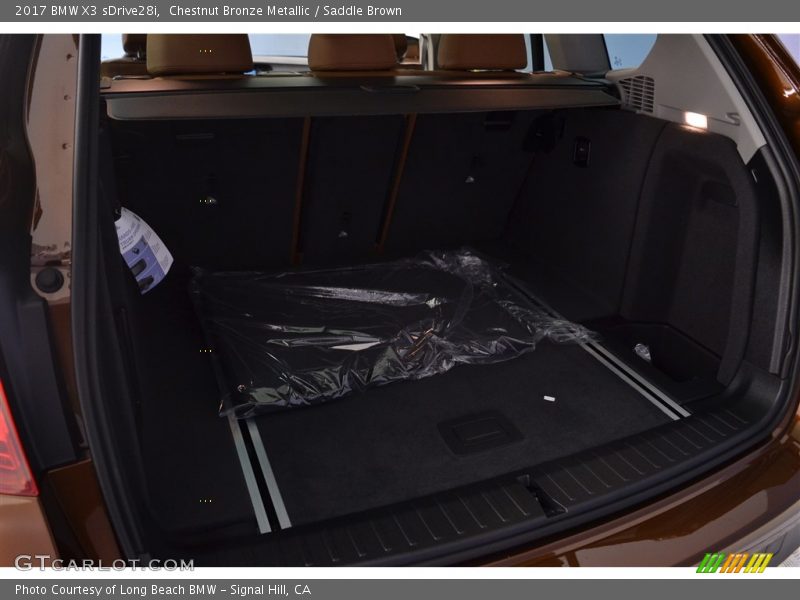 Chestnut Bronze Metallic / Saddle Brown 2017 BMW X3 sDrive28i