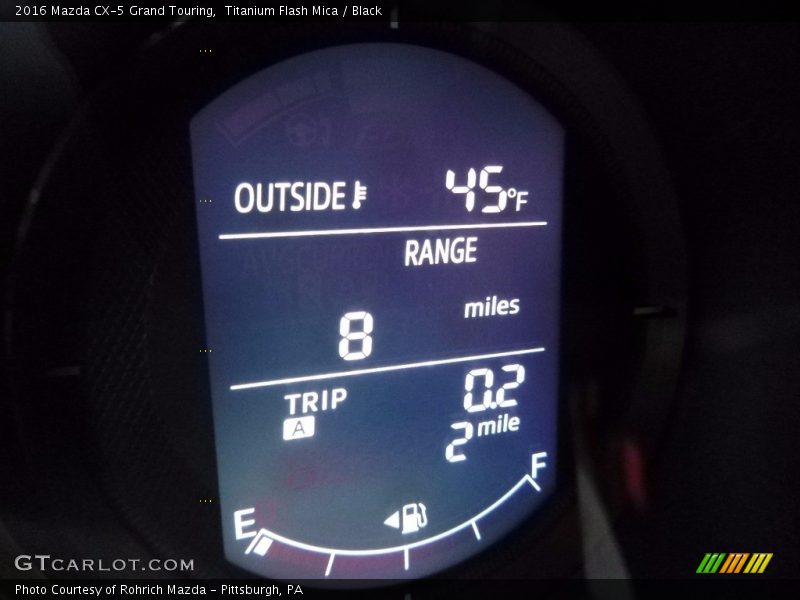 Titanium Flash Mica / Black 2016 Mazda CX-5 Grand Touring