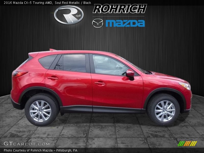 Soul Red Metallic / Black 2016 Mazda CX-5 Touring AWD
