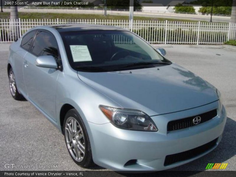 Azure Blue Pearl / Dark Charcoal 2007 Scion tC