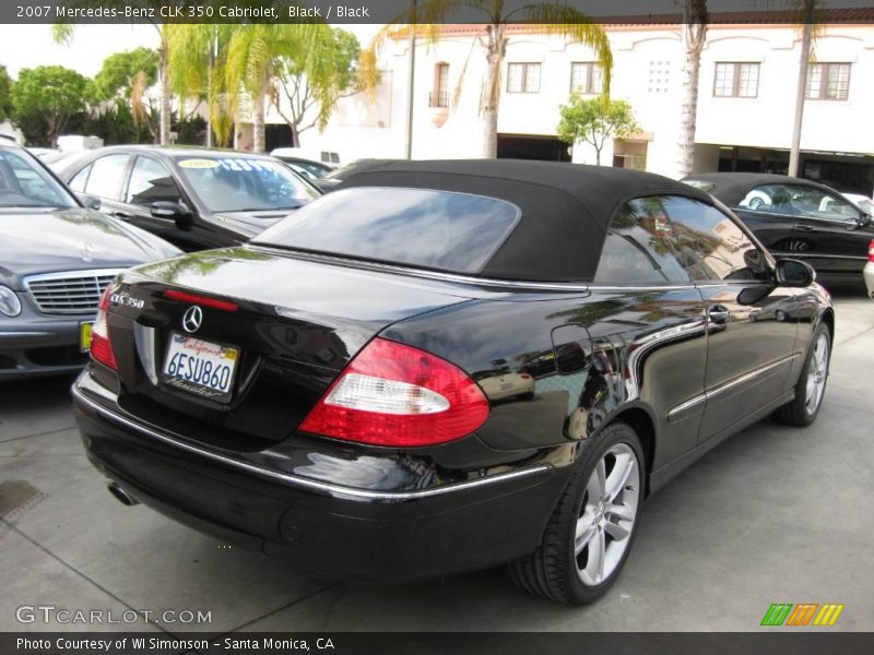 Black / Black 2007 Mercedes-Benz CLK 350 Cabriolet