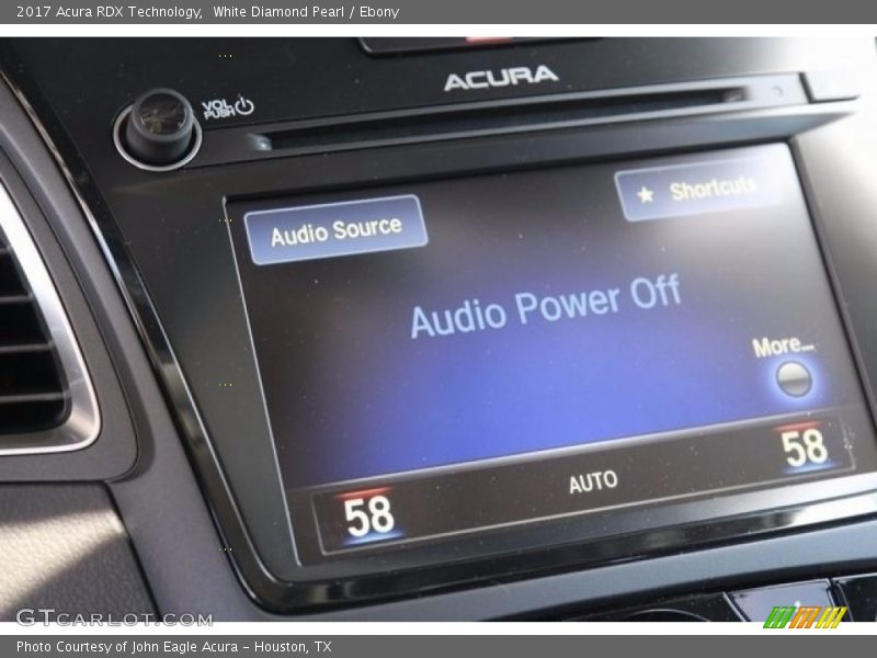 White Diamond Pearl / Ebony 2017 Acura RDX Technology