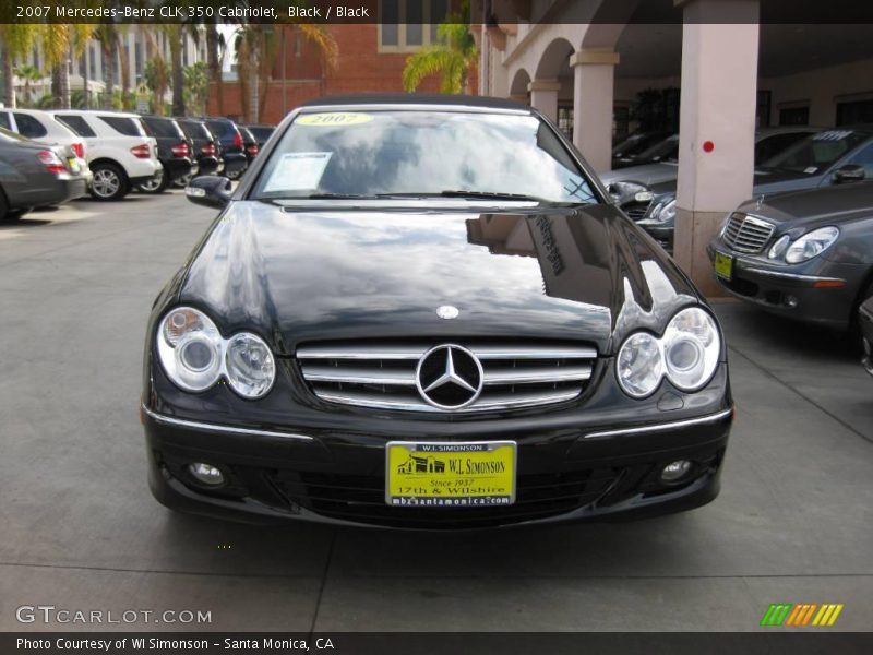 Black / Black 2007 Mercedes-Benz CLK 350 Cabriolet