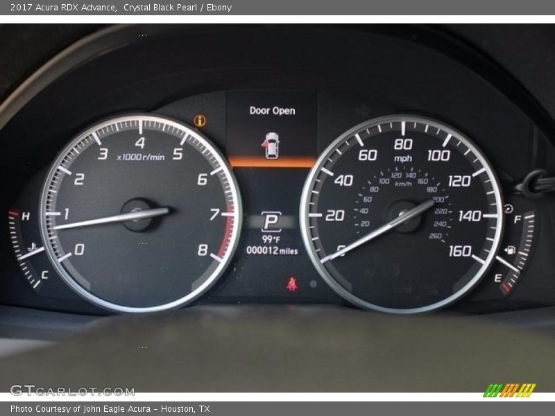Crystal Black Pearl / Ebony 2017 Acura RDX Advance