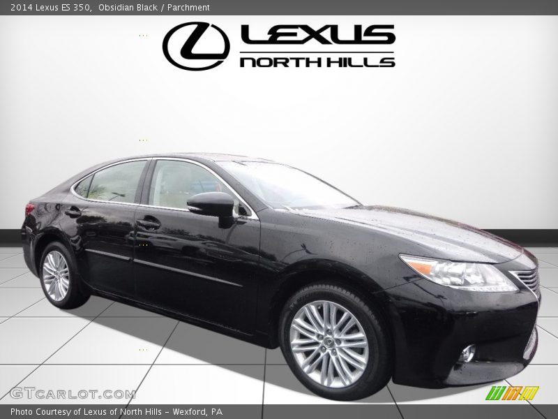 Obsidian Black / Parchment 2014 Lexus ES 350