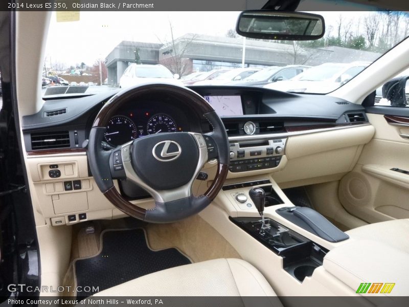Obsidian Black / Parchment 2014 Lexus ES 350
