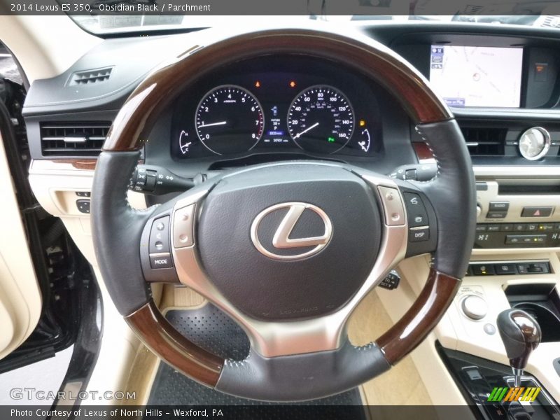 Obsidian Black / Parchment 2014 Lexus ES 350