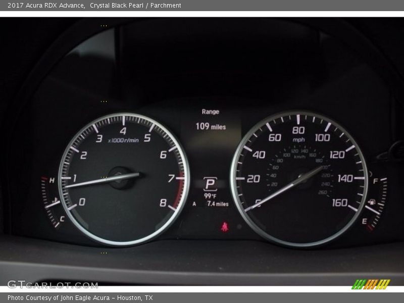 Crystal Black Pearl / Parchment 2017 Acura RDX Advance