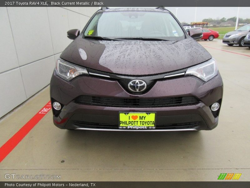 Black Current Metallic / Black 2017 Toyota RAV4 XLE