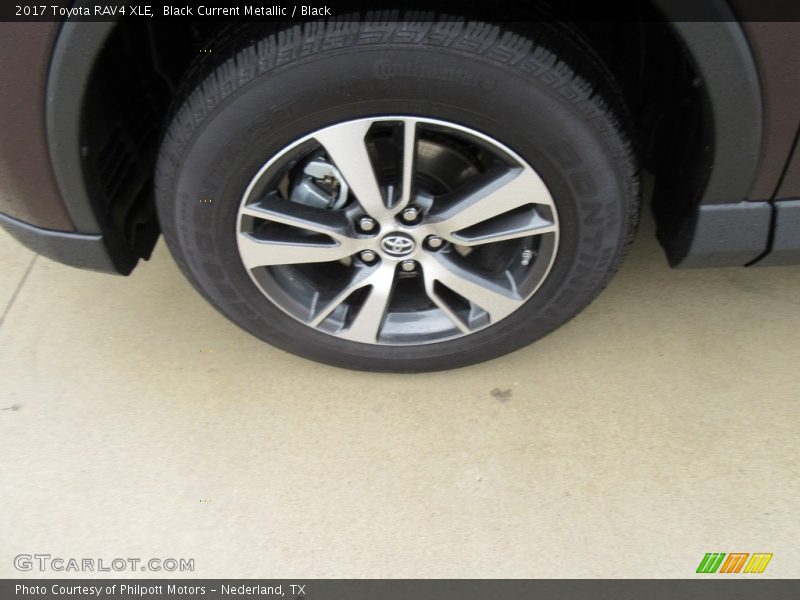 Black Current Metallic / Black 2017 Toyota RAV4 XLE