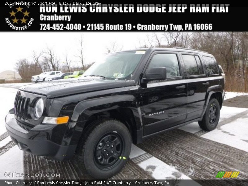 Black / Dark Slate Gray 2017 Jeep Patriot Sport 4x4