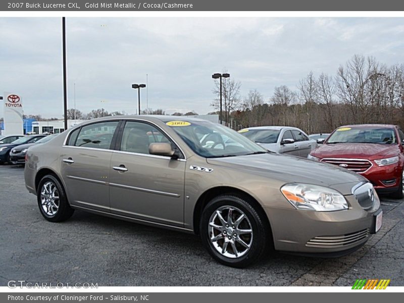 Gold Mist Metallic / Cocoa/Cashmere 2007 Buick Lucerne CXL