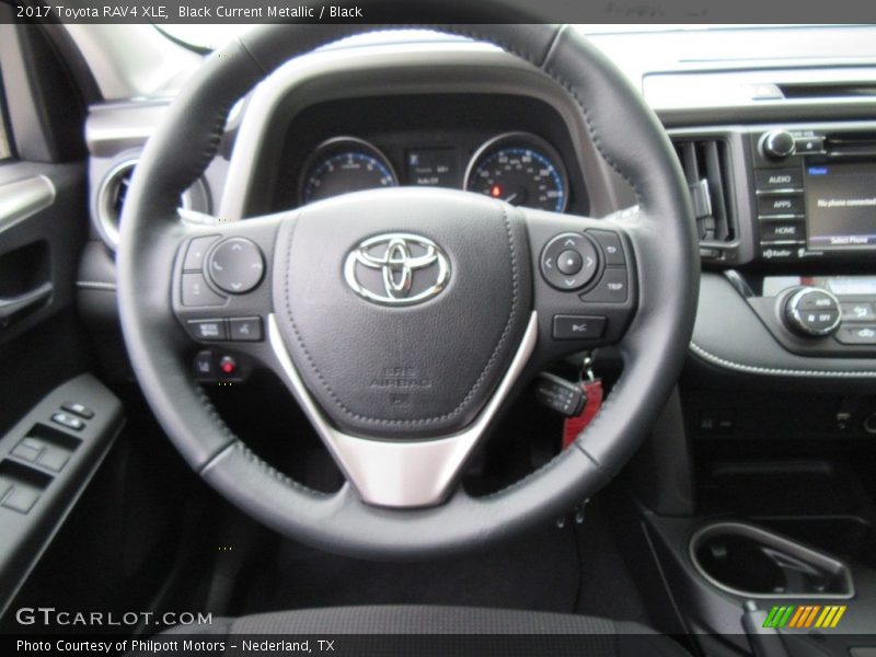 Black Current Metallic / Black 2017 Toyota RAV4 XLE