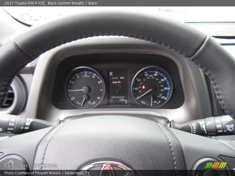Black Current Metallic / Black 2017 Toyota RAV4 XLE