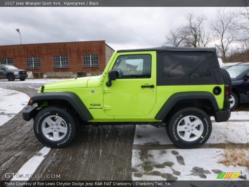 Hypergreen / Black 2017 Jeep Wrangler Sport 4x4