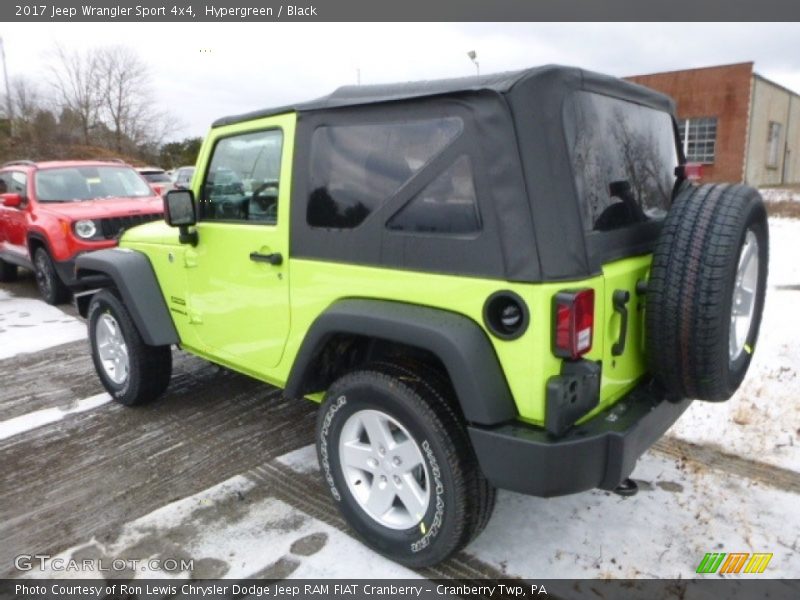 Hypergreen / Black 2017 Jeep Wrangler Sport 4x4