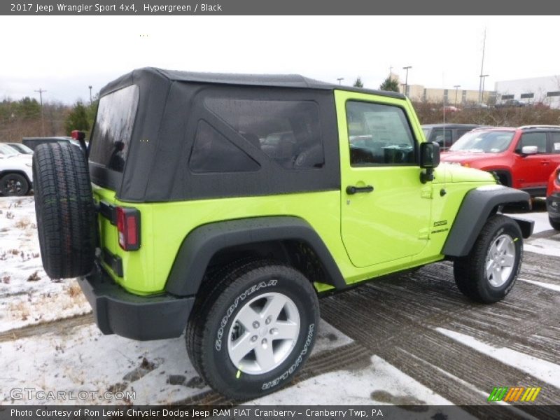 Hypergreen / Black 2017 Jeep Wrangler Sport 4x4