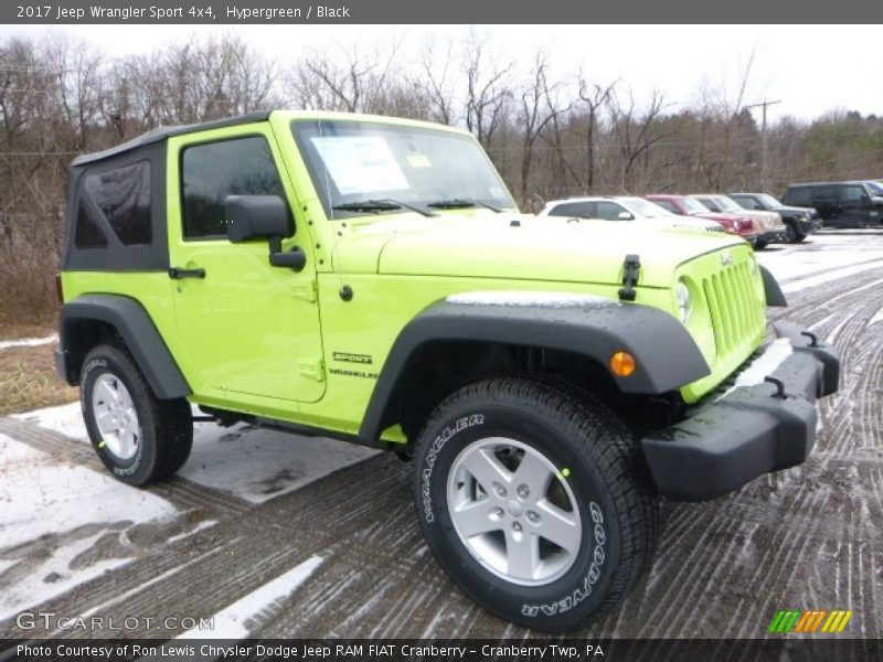 Hypergreen / Black 2017 Jeep Wrangler Sport 4x4