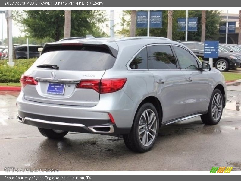Lunar Silver Metallic / Ebony 2017 Acura MDX SH-AWD