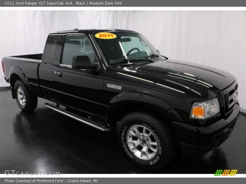 Black / Medium Dark Flint 2011 Ford Ranger XLT SuperCab 4x4
