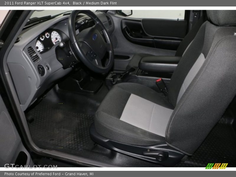 Black / Medium Dark Flint 2011 Ford Ranger XLT SuperCab 4x4