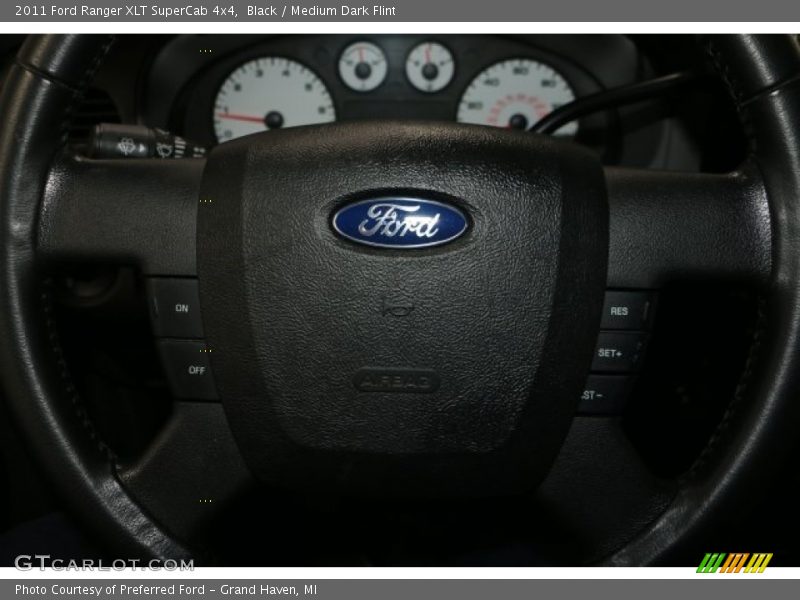 Black / Medium Dark Flint 2011 Ford Ranger XLT SuperCab 4x4